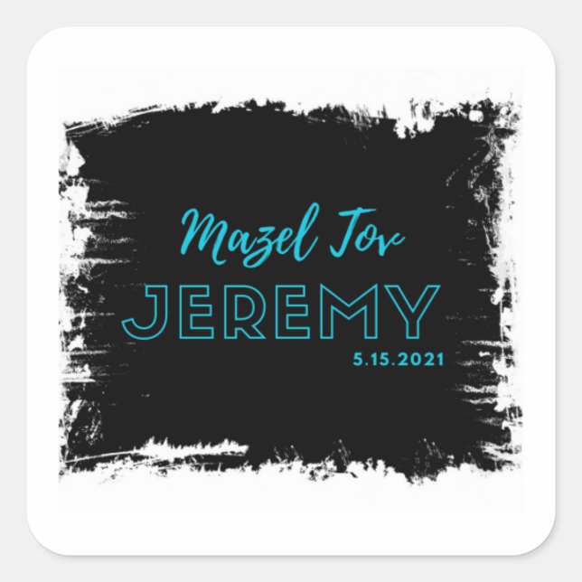 sticker Jeremys Bar mitzvah (Devant)