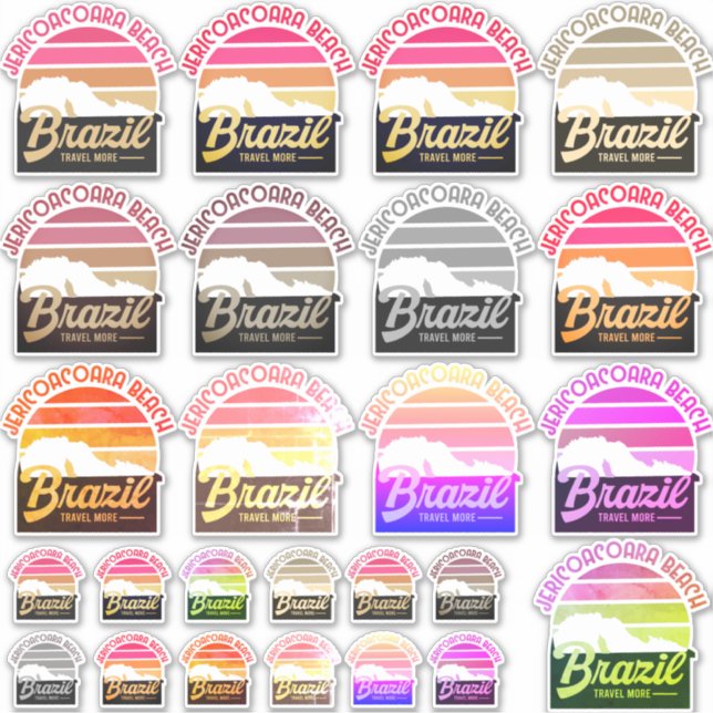 Sticker Jericoacoara Beach Brésil (Devant)
