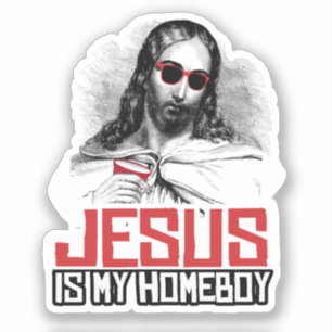 Sticker Jésus est mon T-Shirt de maison