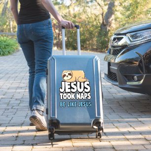 Sticker Jésus faisait la sieste, paresseux drôle