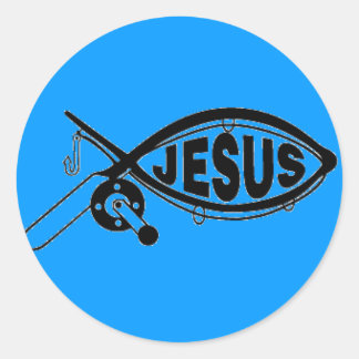 Sticker JESUS FISHING
