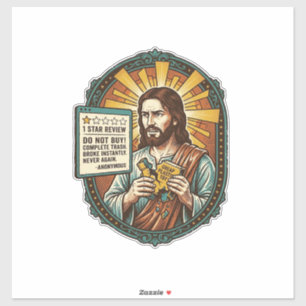 Sticker Jésus Mauvaise Influence Produit Avis Échec Humour