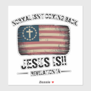 Sticker Jésus revient