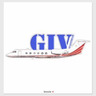 Sticker Jet privé Gulfstream IV de luxe