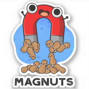 Sticker Jeu d'amant amusant noix de mag