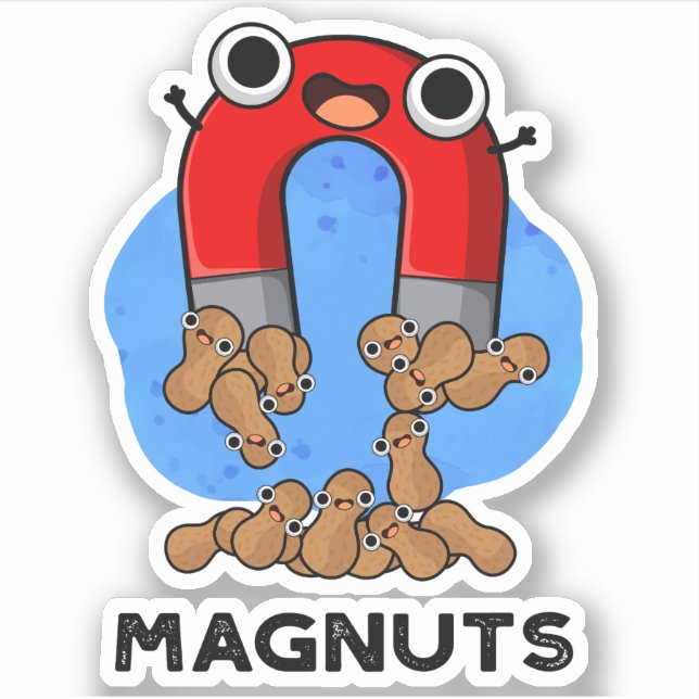 Sticker Jeu d'amant amusant noix de mag (Devant)
