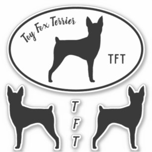 Sticker Jeu d'autocollants en vinyle de Chiens de Silhouet