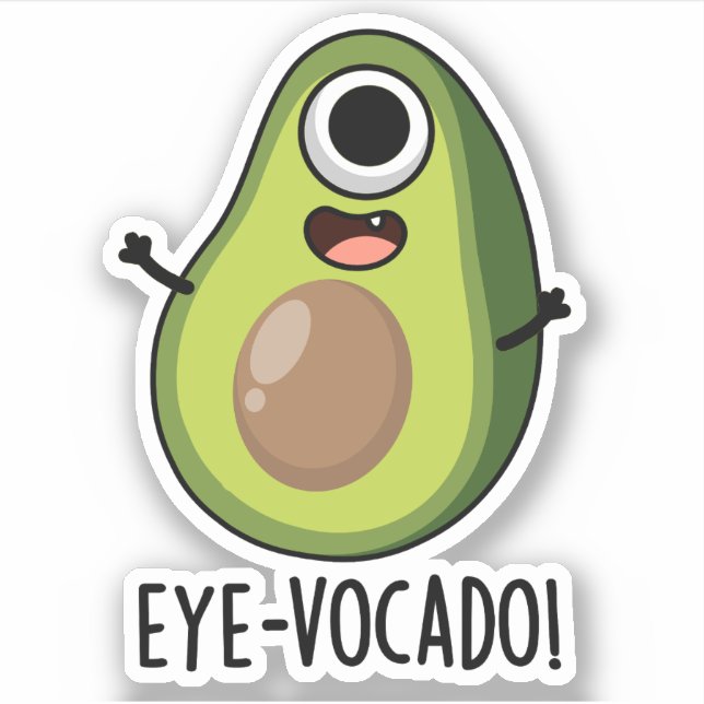 Sticker Jeu d'Avocado amusant (Devant)
