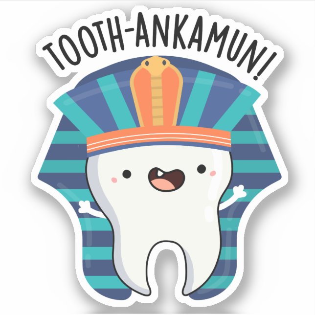 Sticker Jeu de dents amusant de chevamun (Devant)