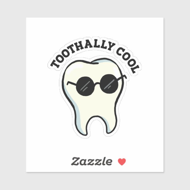 Sticker Jeu de dents Cool Die-Cut (Feuille)