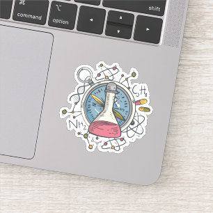 Sticker Jeu de mots drôle sur la chimie scientifique