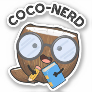 Sticker Jeu de noix de coco nerd