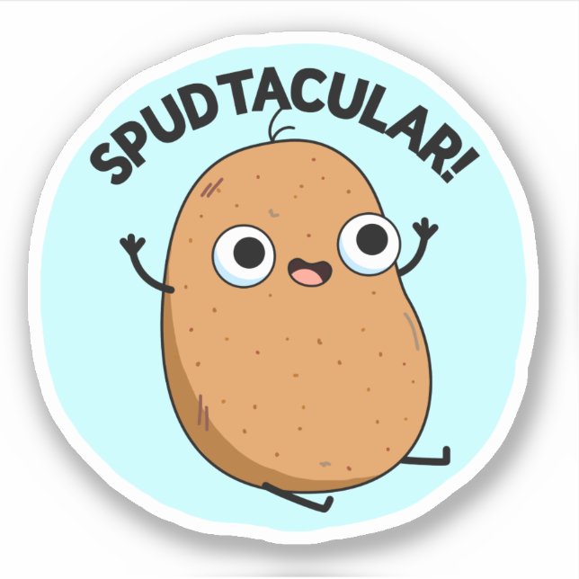 Sticker Jeu de pomme de terre amusant (Devant)