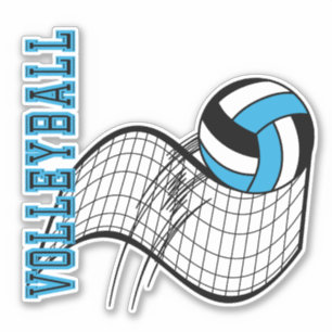 Sticker Jeu de volley-ball - Baby Blue