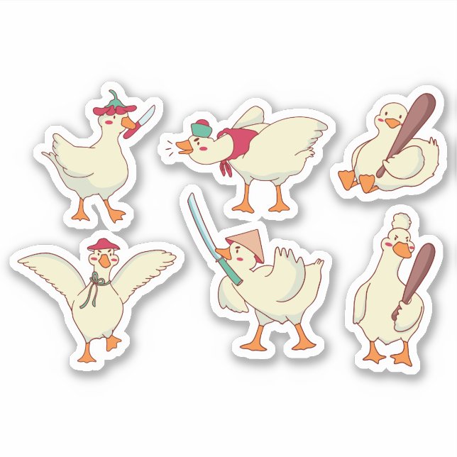 STICKER JEU D'ÉTIQUETTES DE GOOSE MORTES (Devant)