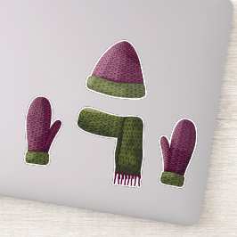 Sticker Jeu d'objets en laine