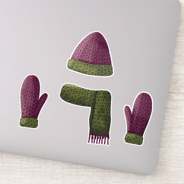 Sticker Jeu d'objets en laine (Détail)