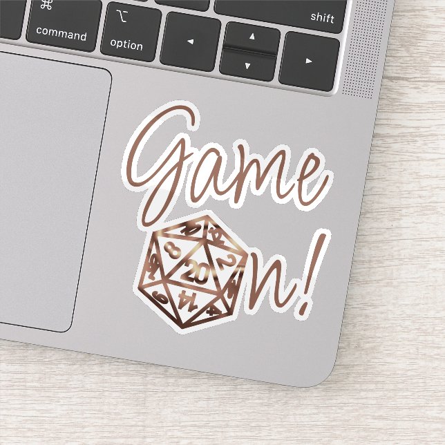 Sticker Jeu RPG activé | Jeu de plateau Imaginaire en cuiv (Détail)