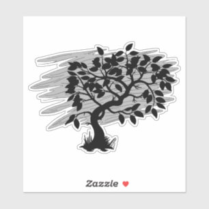 Sticker Jeune pousse tordue