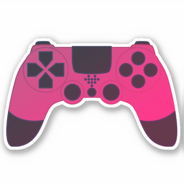 Sticker Jeux vidéo de contrôleur de jeu Gamer Nerd (Devant)