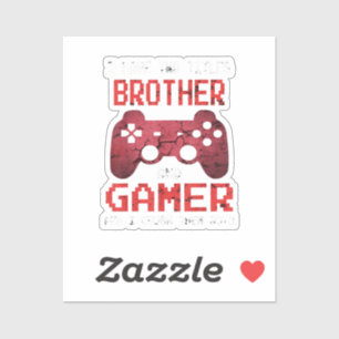 Sticker Jeux vidéo rétro drôle pour frère gamer pour garço