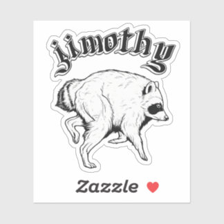 Sticker Jimothy Raccoon Viral, célèbre raton laveur de Sea