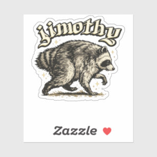 Sticker Jimothy Raton Laveur Viral Drôle
