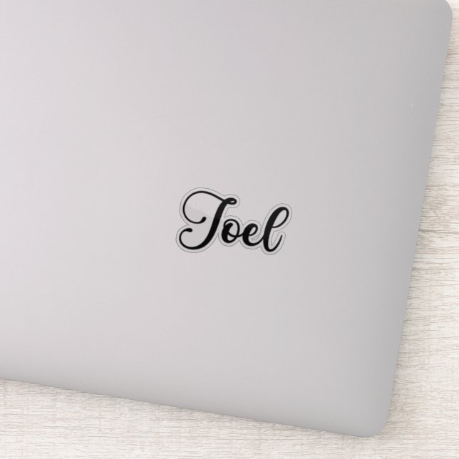 Sticker Joel Name - Calligraphie manuscrite (Détail)
