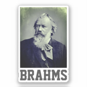 Sticker Johannes Brahms (1889)