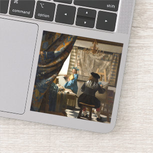 Sticker Johannes Vermeer - L'Allégorie de la Peinture