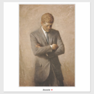 Sticker John Kennedy Portrait de la Maison-Blanche préside
