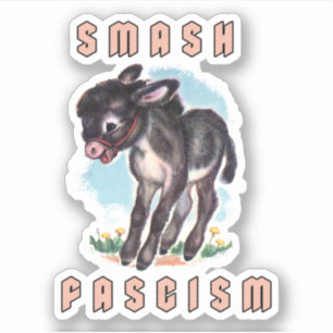 Sticker Joli âne rétro - Fascisme de mash