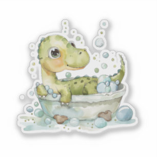 Sticker Joli bain de dino