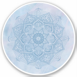 Sticker Joli bleu Sacré Lotus Fleur Fleur de fleurs Mandal