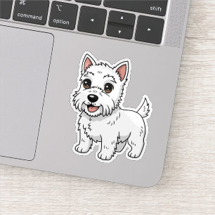 Sticker Joli chien West Highland White Terrier
