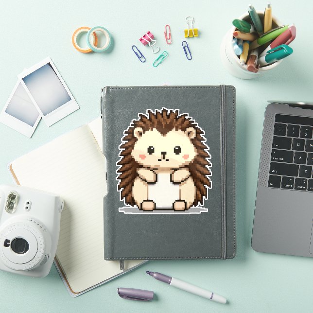 Sticker joli hérisson 6x6 (Couverture iPad)