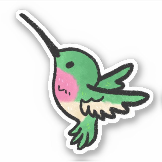 Sticker Joli HummingBird (Devant)