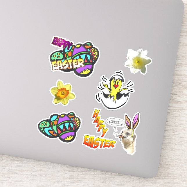 Sticker Joli jeu d'autocollants de Pâques (Détail)
