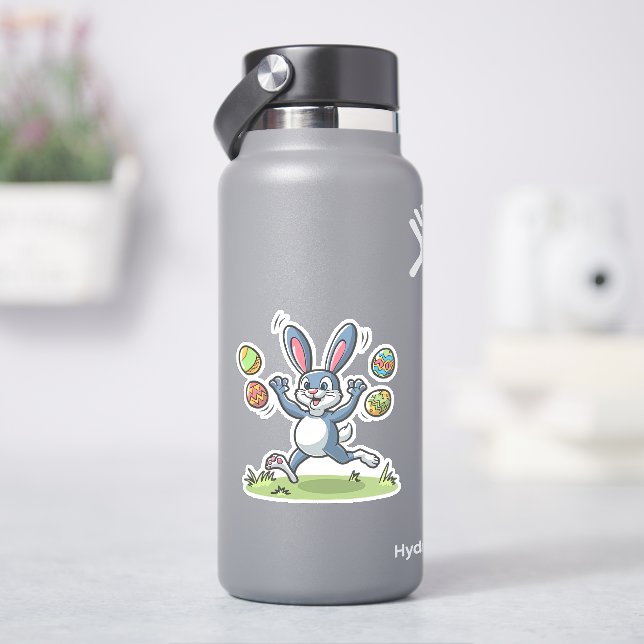 Sticker Joli lapin lapin de Pâques (HydroFlask)