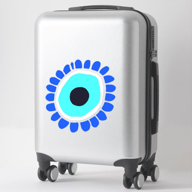 Sticker Joli mal yeux Amulet Lucky Charme (Sur valise)