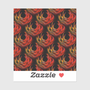 Sticker Joli motif d'art abstrait bohème élégant moderne #