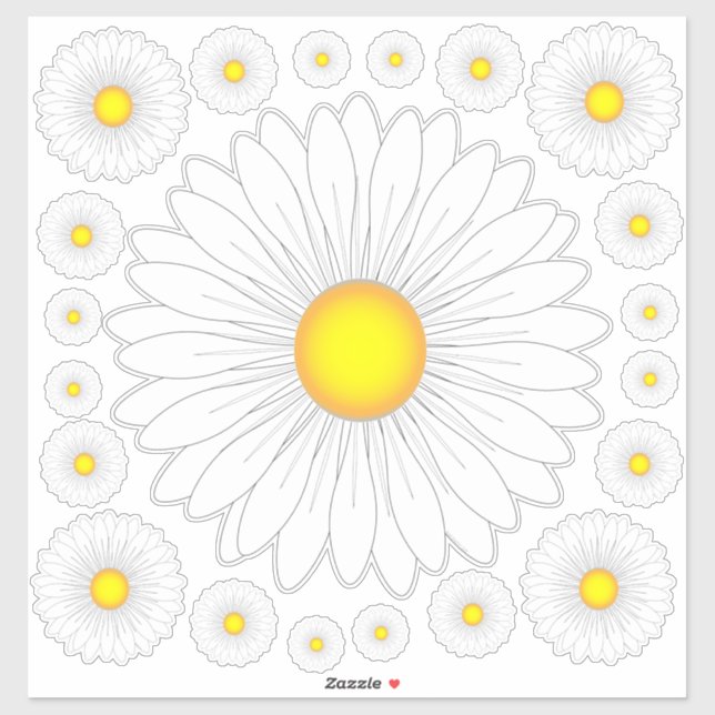 Sticker Joli mur de Little Daisy (Feuille)