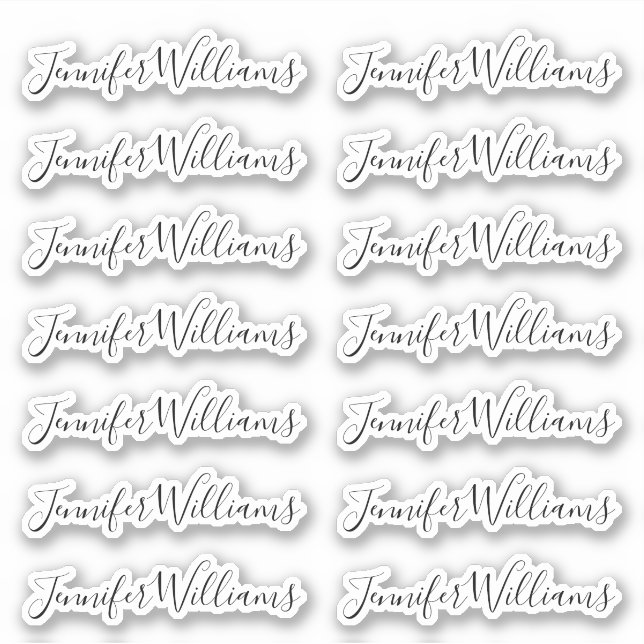 Sticker Joli nom de script de calligraphie moderne (Devant)