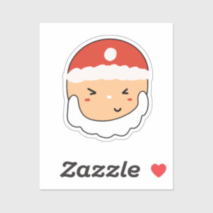 Sticker Joli Père Noël pour amateur de papeterie Autocolla