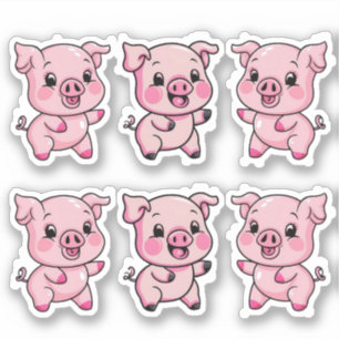 Sticker Joli petit bébé cochon