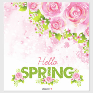 Sticker Joli printemps Floral