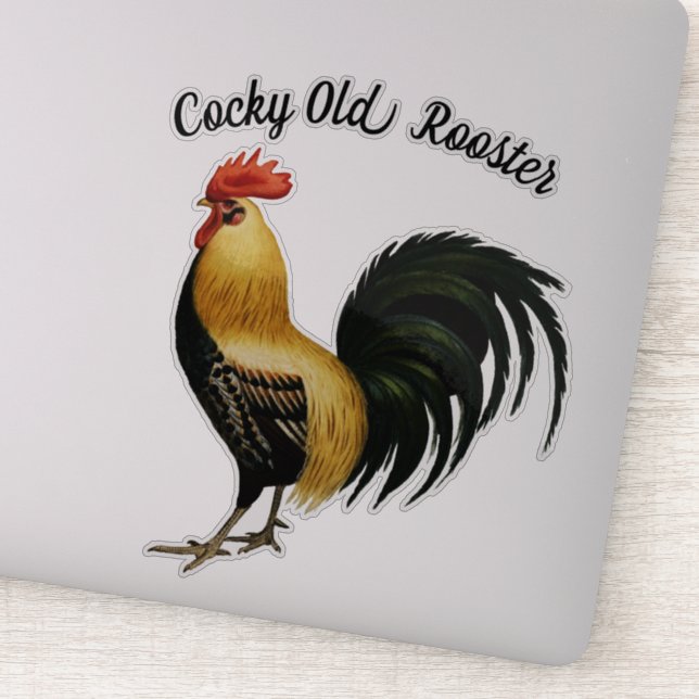 Sticker Joli Rooster Fière (Détail)