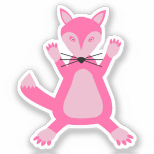 Sticker Joli rose Baby Girl Fox