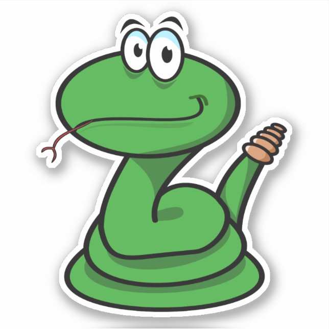 Sticker Joli serpent à sonnette (Devant)