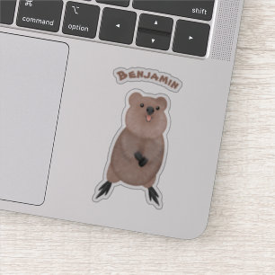 Sticker Joli sourire mignon dessin animé quokka